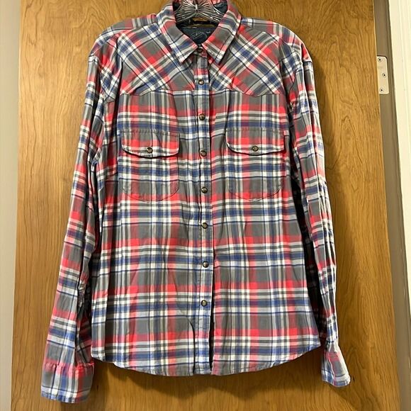 JACHS Girlfriend Tops - NWOT Jach’s Girlfriend Flannel Blouse
